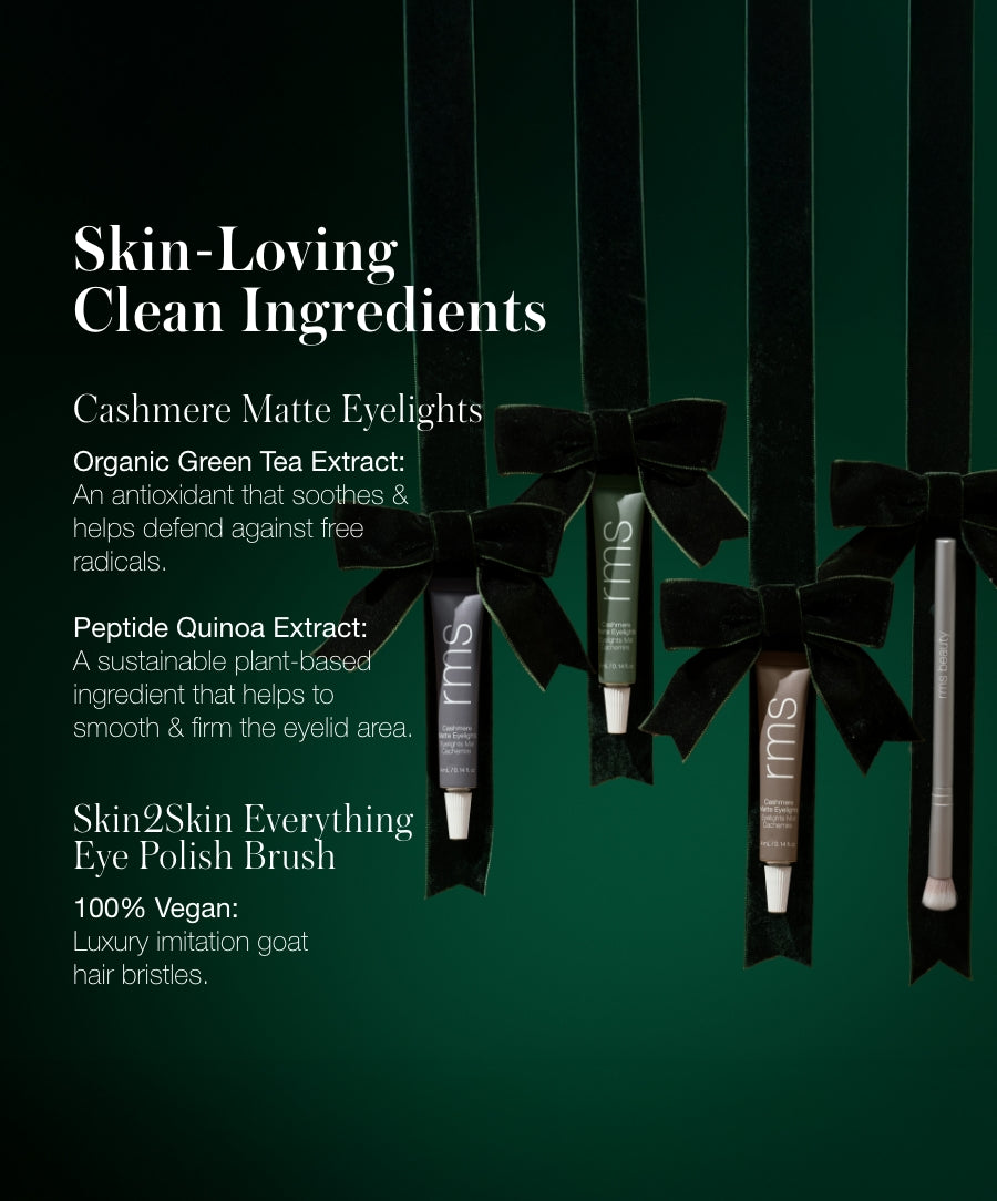 Mini Cashmere Eyelights Trio Plus Eye Polish Brush Makeup Tool for Easy Everyday Application
