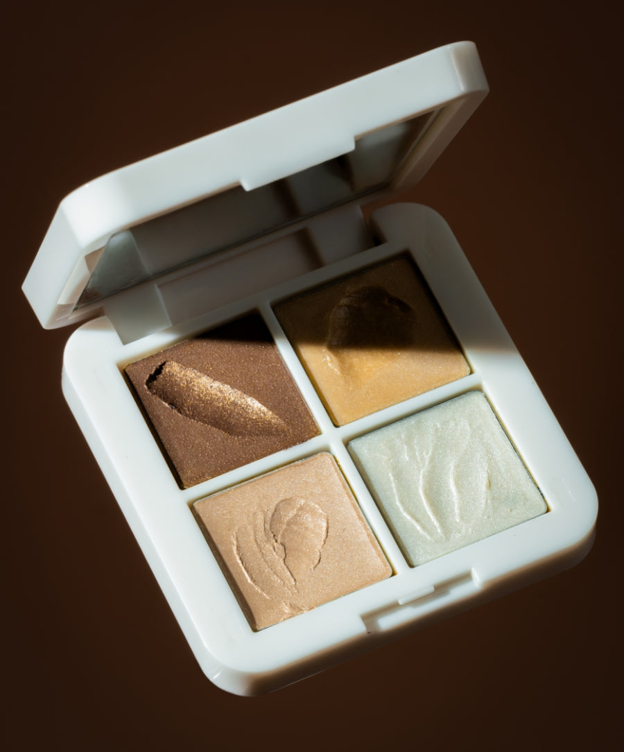 Living Luminizer Glow Quad Mini Radiant Highlighter for a Natural Looking Glow