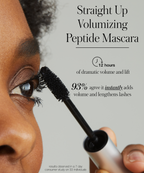 Straight Up Volumizing Peptide Mascara Volumizing Mascara for Defined Everyday Lashes