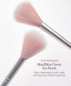 Skin2Skin Classic Fan Brush Makeup Tool for Easy Everyday Application