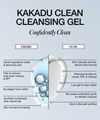Kakadu Clean Cleansing Gel Gentle Face Cleanser for Everyday Makeup Removal