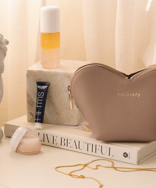 Cuyana x RMS Beauty The Radiance Set Coordinated Beauty Set with Everyday Makeup