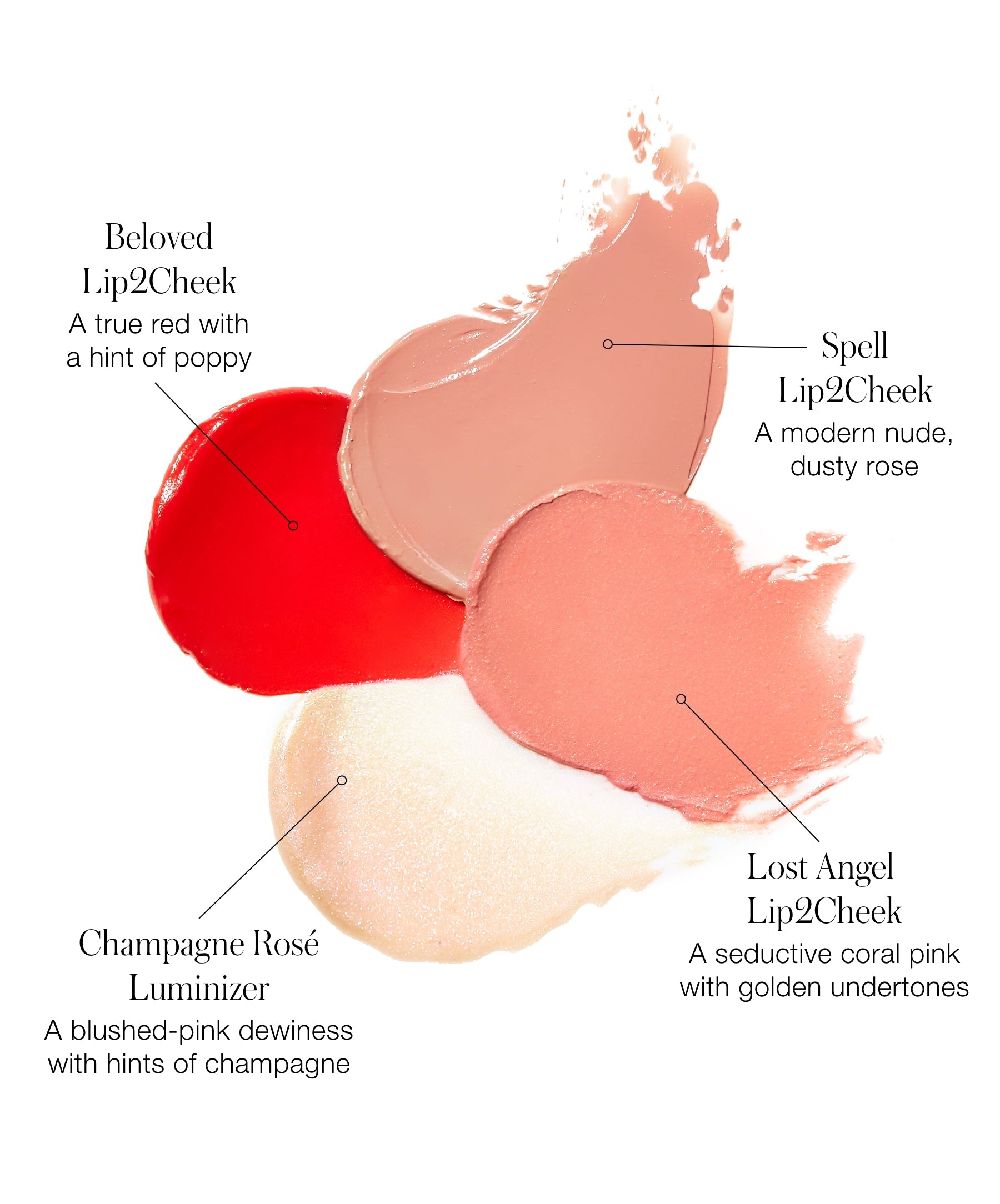 Lip2Cheek Glow Quad Mini Comfortable Lip Color for Everyday Wear